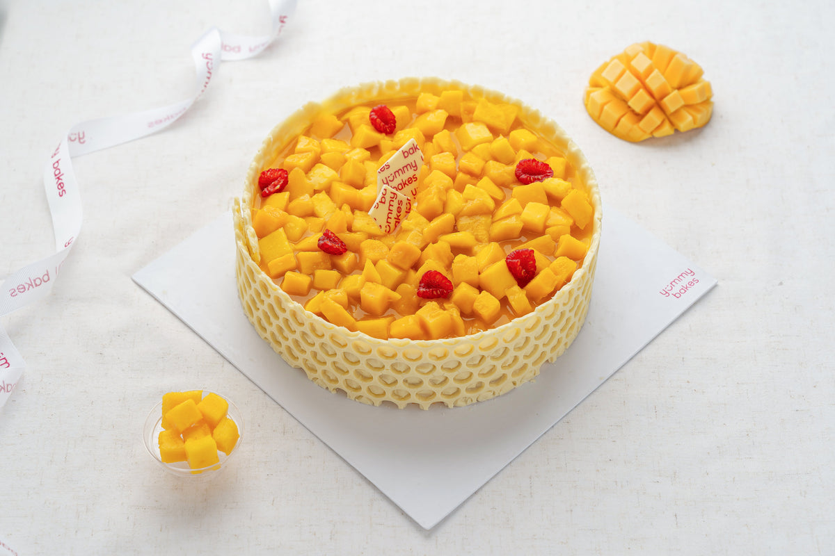 Mango Brulee Cake from Yummy Bakes, Dubai
