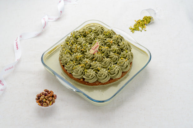 Pistachio Milk Cake from Yummy Bakes, Dubai