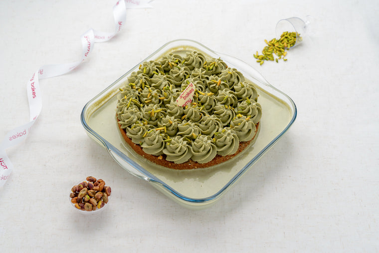 Pistachio Milk Cake from Yummy Bakes, Dubai