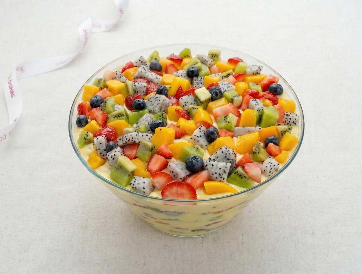 Fruit Custard Trifle