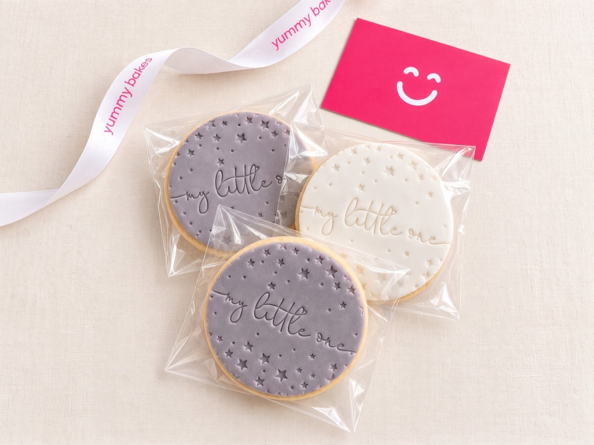 Logo stamp cookie sample