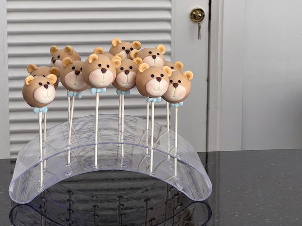 Teddy bear cake pops