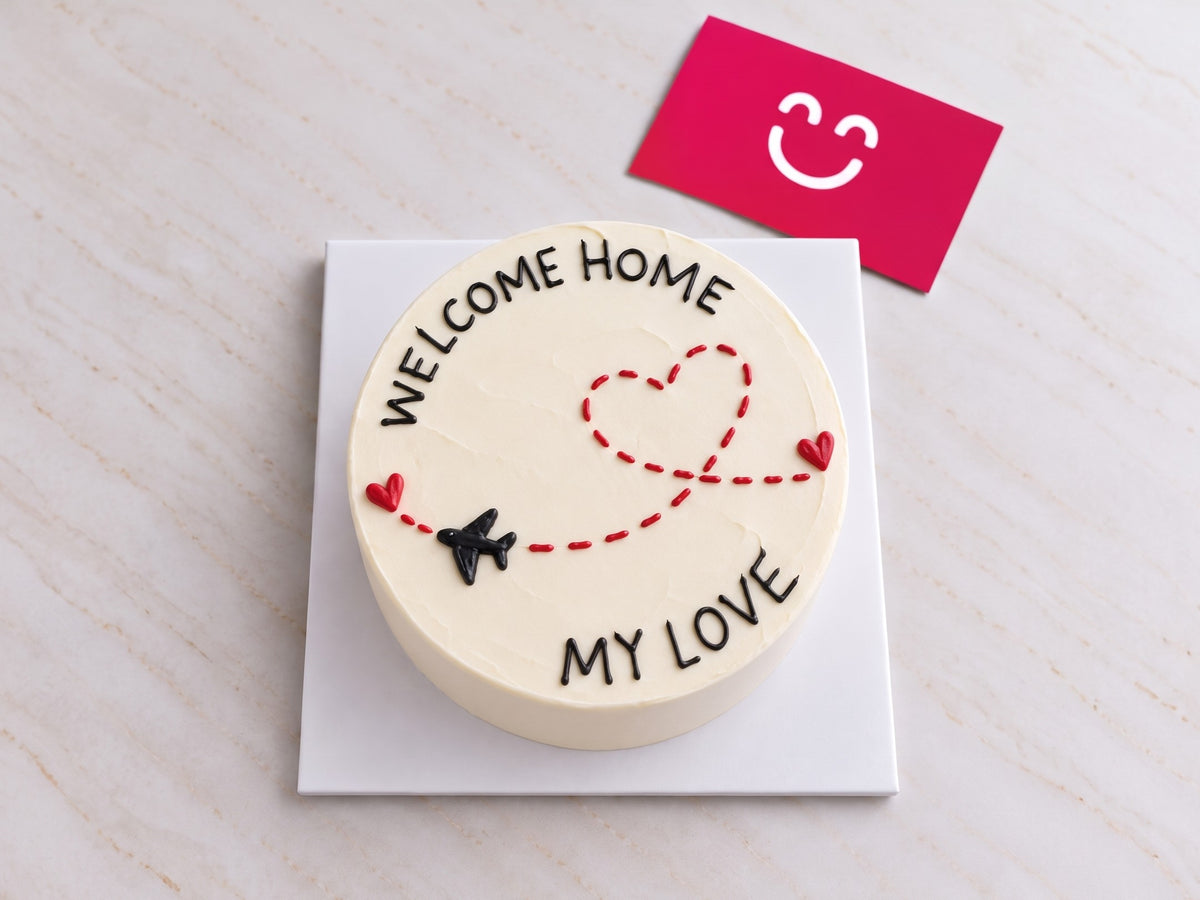 Welcome my love cream cake