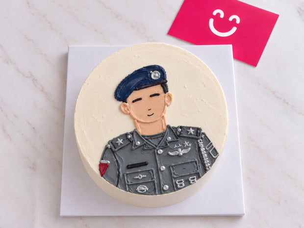 Abu Dhabi Police cream cake