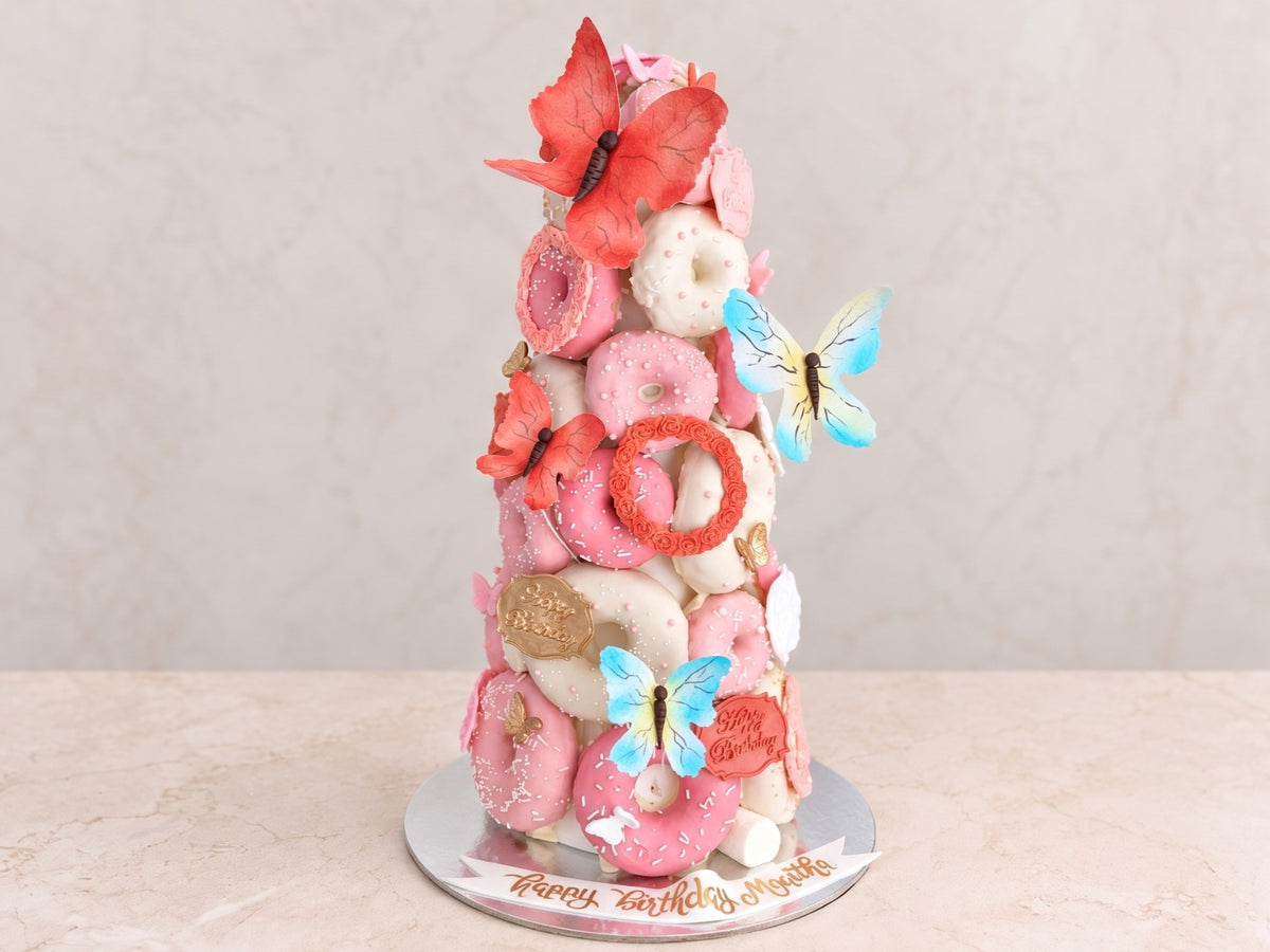 Butterflies donut tower