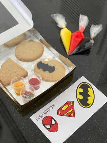 "Superhero" cookie decorating kit